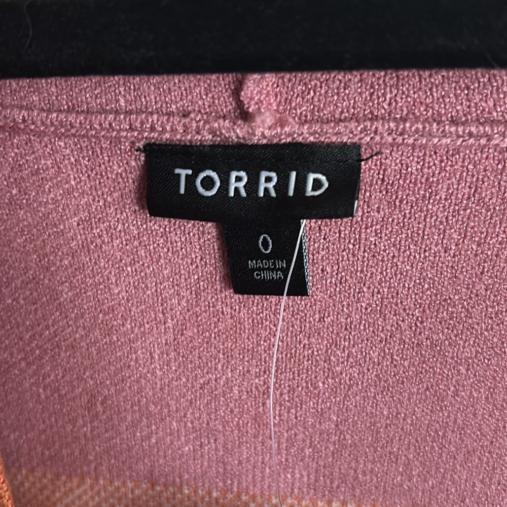 New with Tags Torrid Size 0X Super Soft Anorak Hooded Sweater - Picture 7 of 9